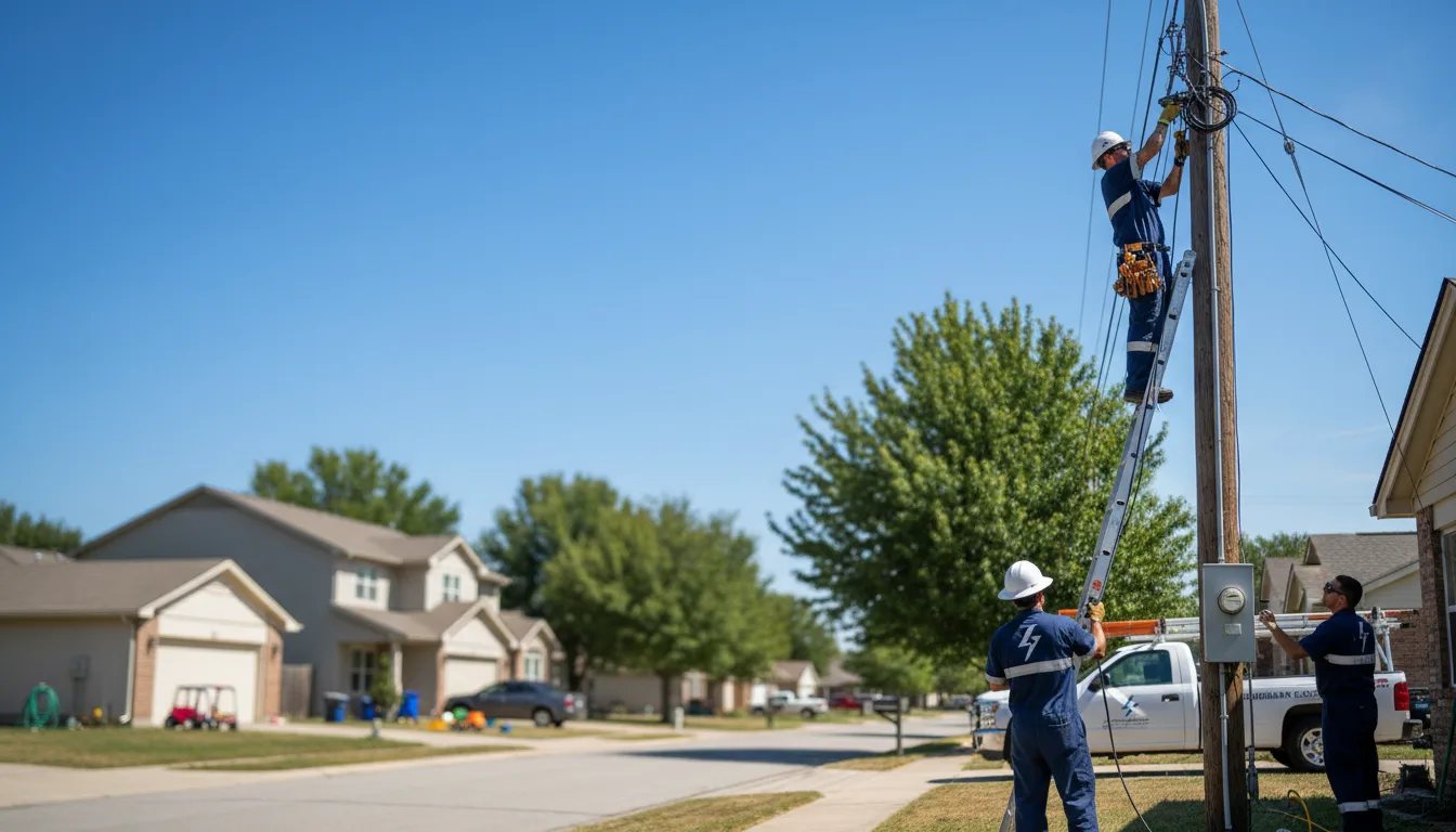 Residential electrician providing installation services in China, TX